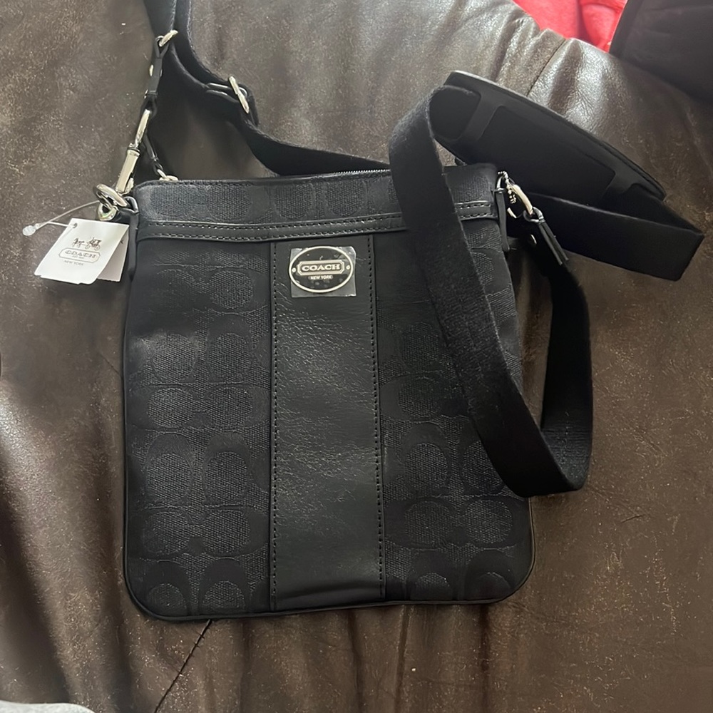 Black cross body bag Coach